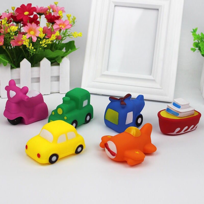 Bath Toys Emergency Vehicles Soft Water Activated Cars
