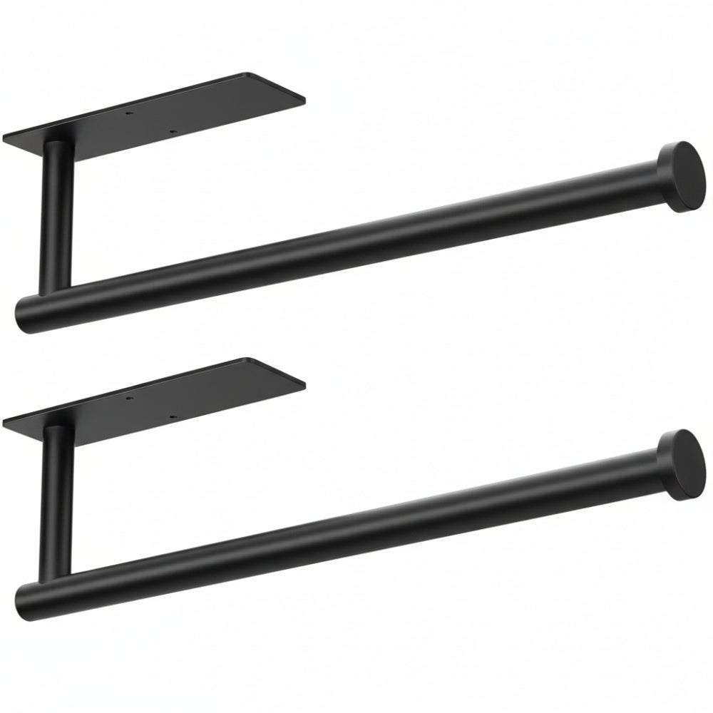 Paper Towel Holder Wall Mounted Rack Self Adhesive Drill