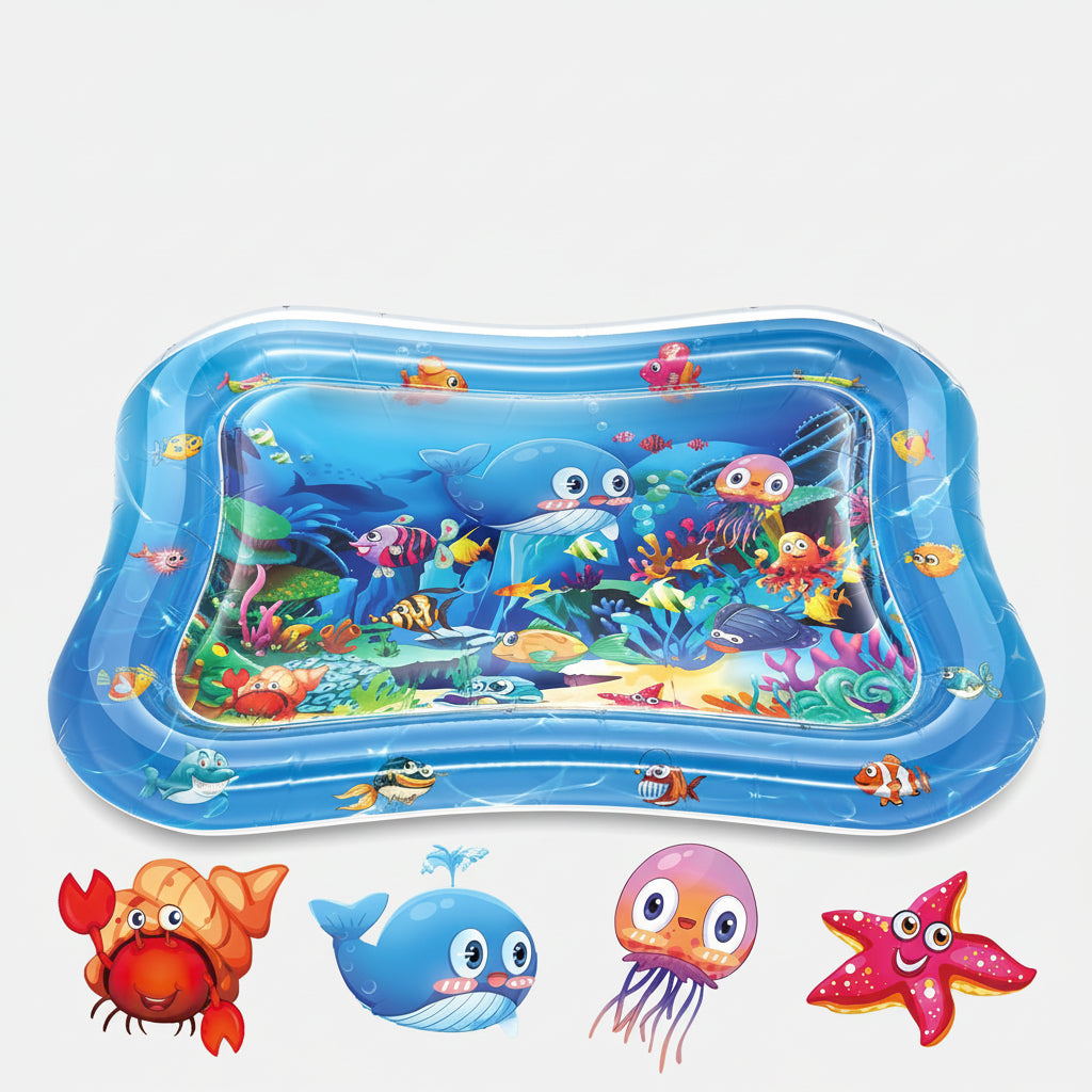 Inflatable Tummy Time Mat Premium Baby Water Play Mat Infants