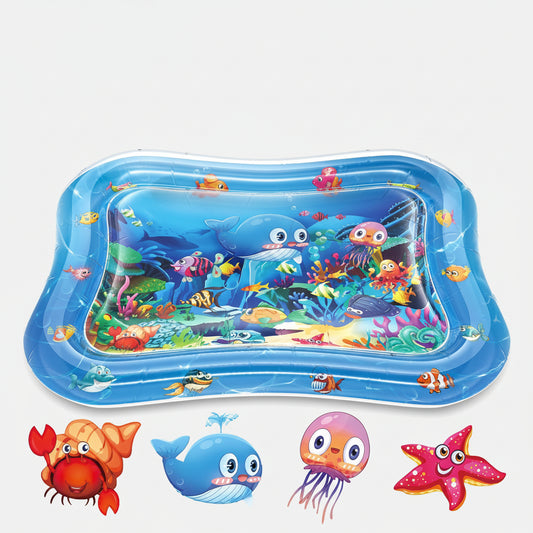 Inflatable Tummy Time Mat Premium Baby Water Play Mat Infants