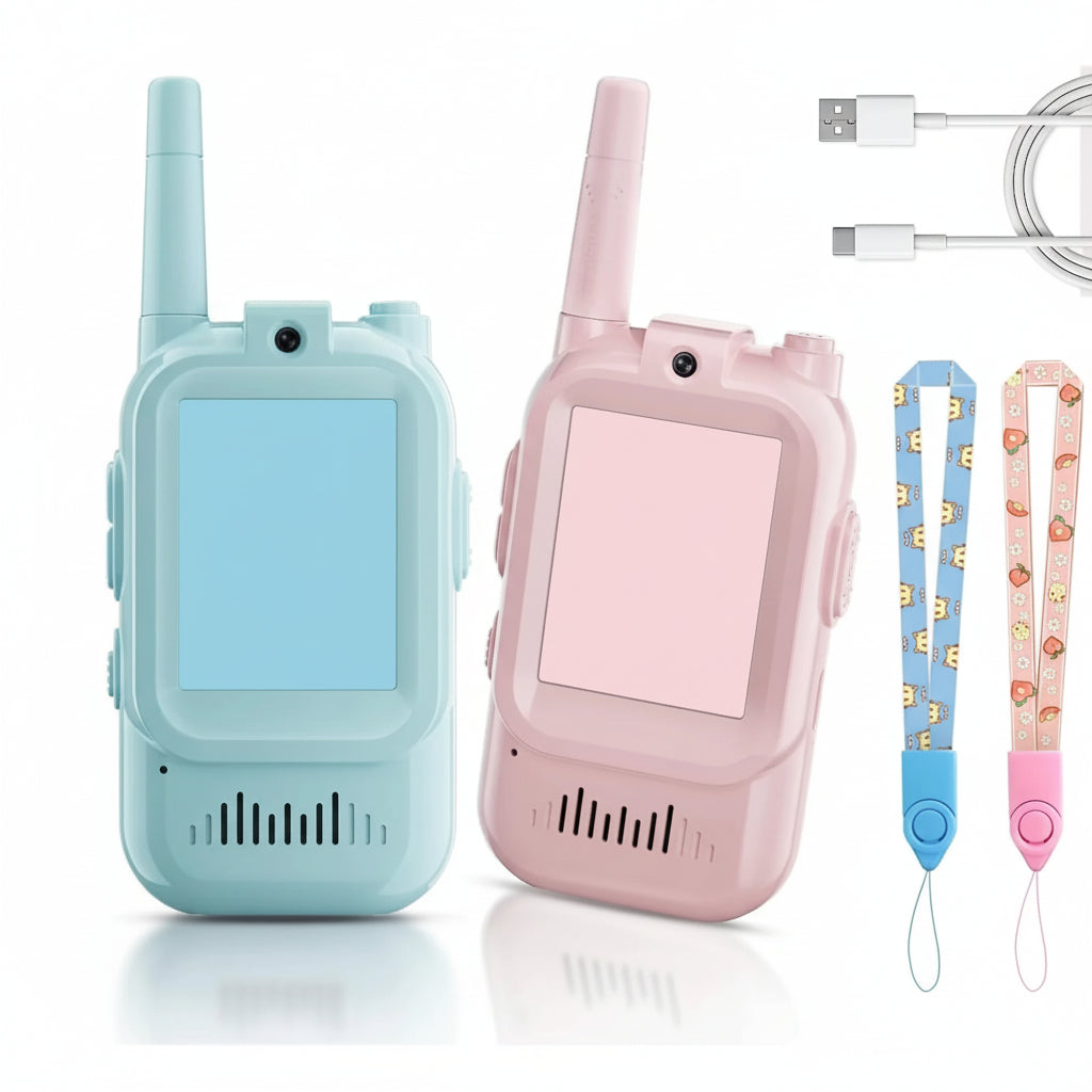 Walkie Talkie Kids Video 2 Pack Rechargeable Toys Camera