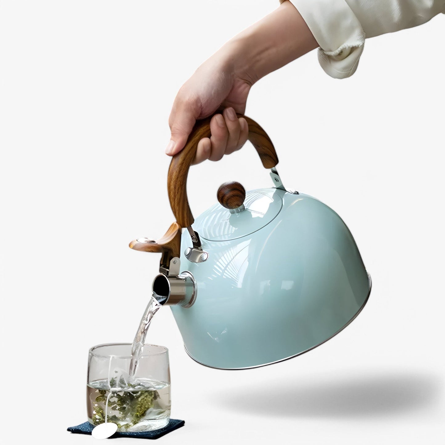 Kitchen Whistling Kettle Stainless Steel Induction Tea Pot 2.5L