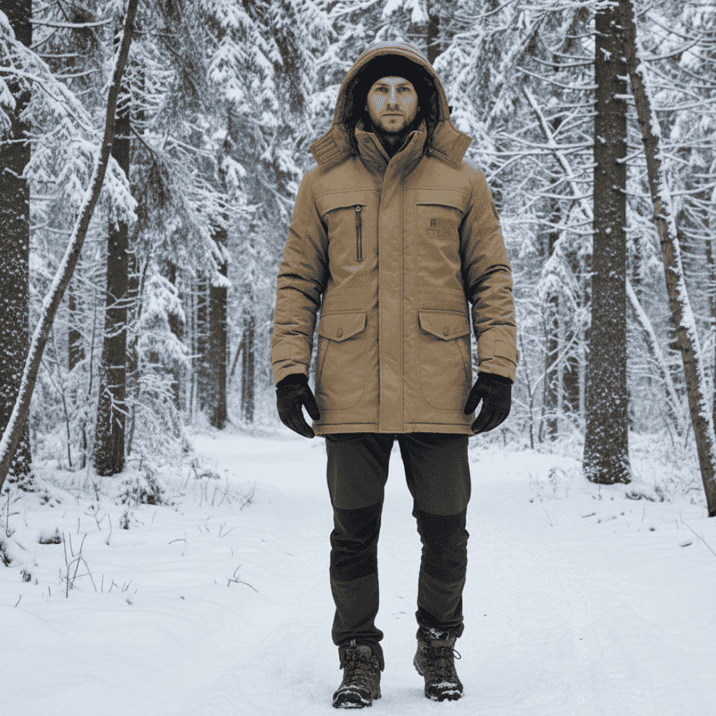 Quilted Parka Warm Versatile Jacket Cold Days