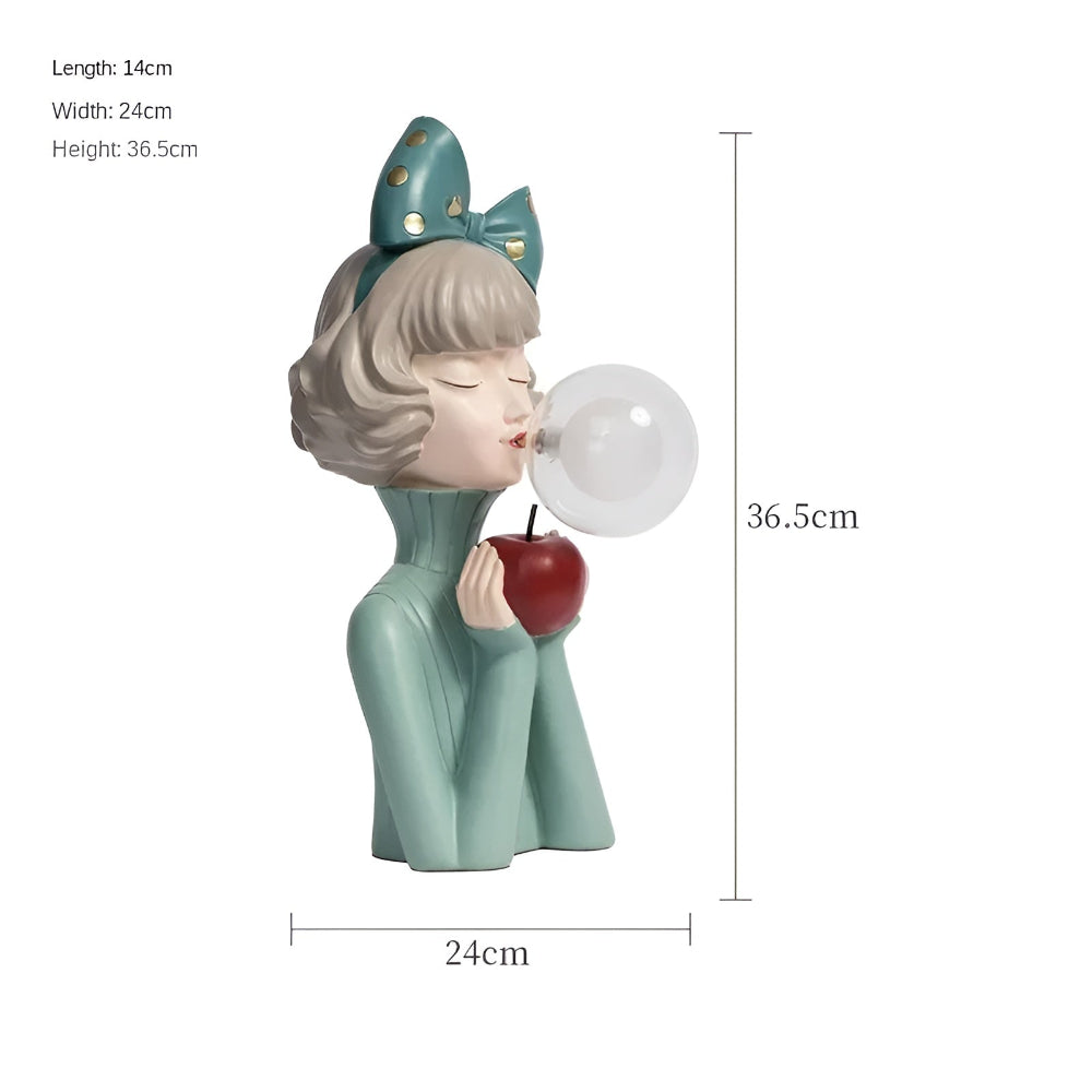 Decorative Girl Table Lamp | Bubble Light