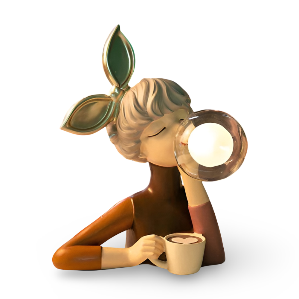 Decorative Girl Table Lamp | Bubble Light