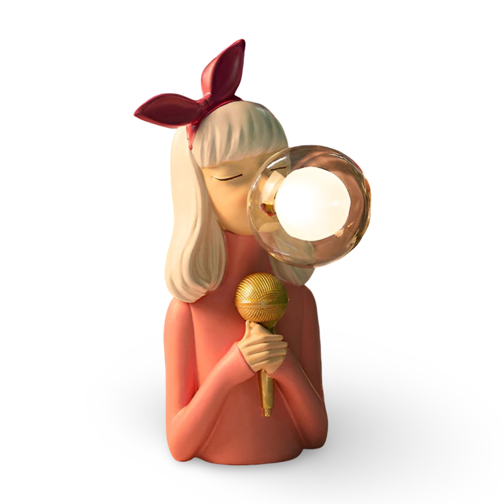 Decorative Girl Table Lamp | Bubble Light