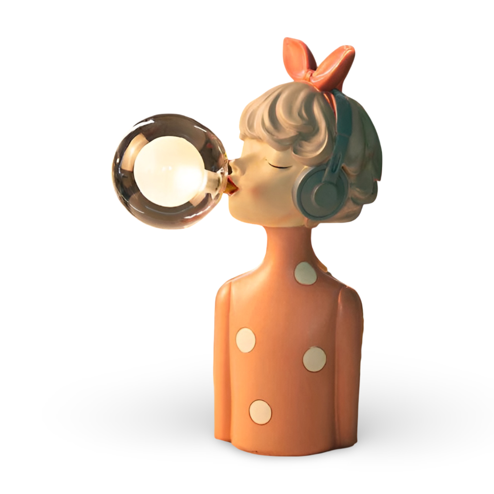 Decorative Girl Table Lamp | Bubble Light