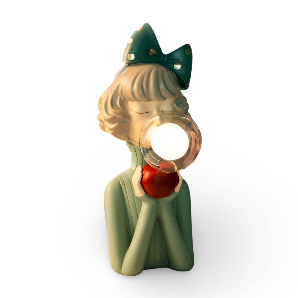 Decorative Girl Table Lamp | Bubble Light