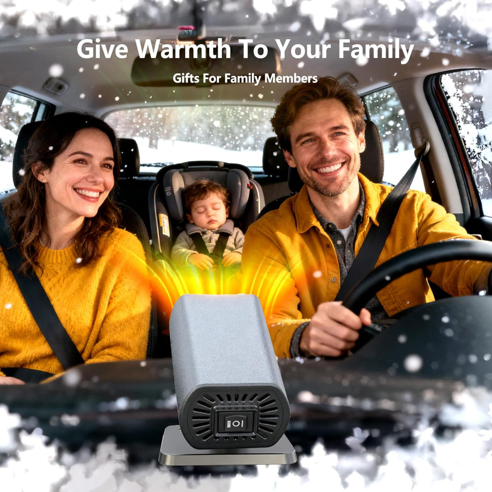 Car Heater Windshield Defroster Portable 12V Heating Fan
