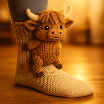 Plush Sloth Slipper Socks | Non-slip cosy warmth