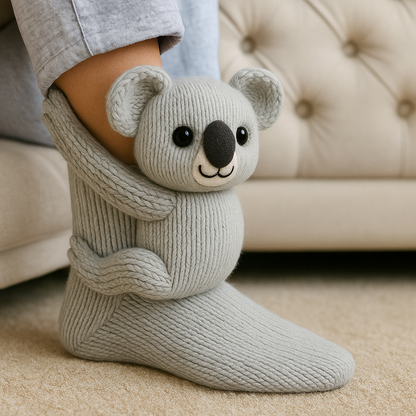 Plush Sloth Slipper Socks | Non-slip cosy warmth