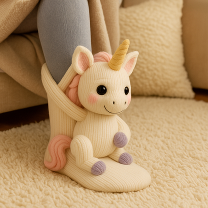 Plush Sloth Slipper Socks | Non-slip cosy warmth
