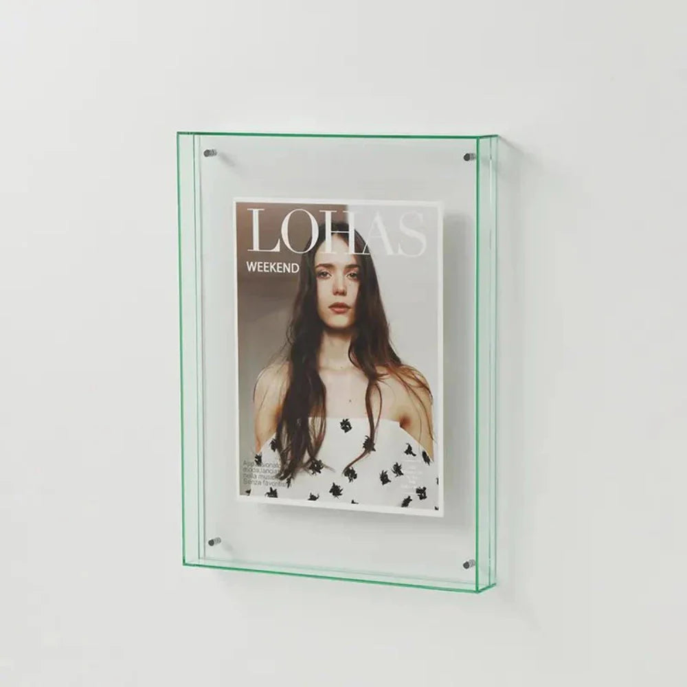 Acrylic Photo Frame | Floating colour border display