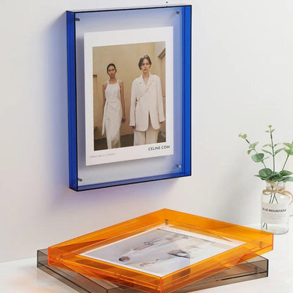 ColorVue Transparent Acrylic Photo Frame | Modern Floating Display