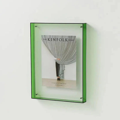 Acrylic Photo Frame | Floating colour border display