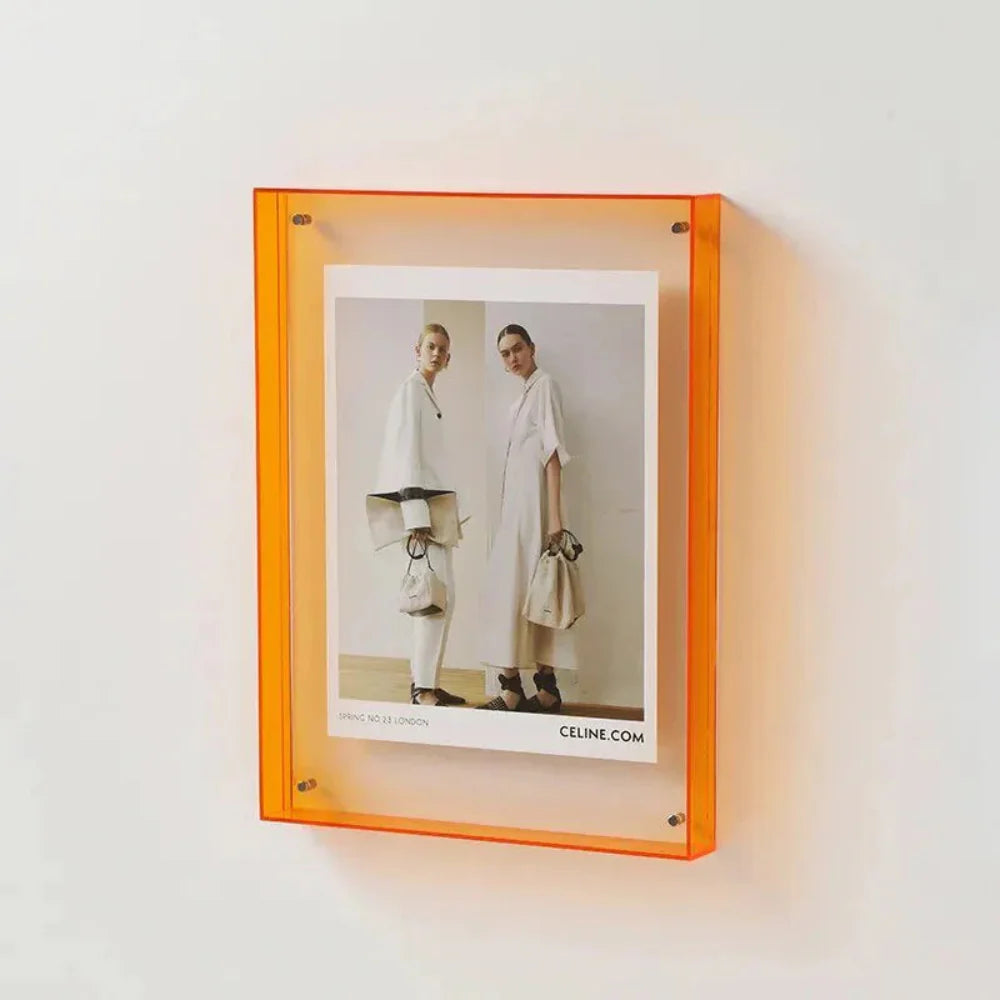 ColorVue Transparent Acrylic Photo Frame | Modern Floating Display