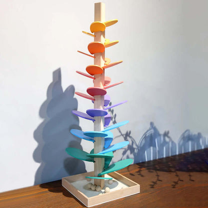 Marble Run Wooden Toy Rainbow Sound Tree Educational Toy