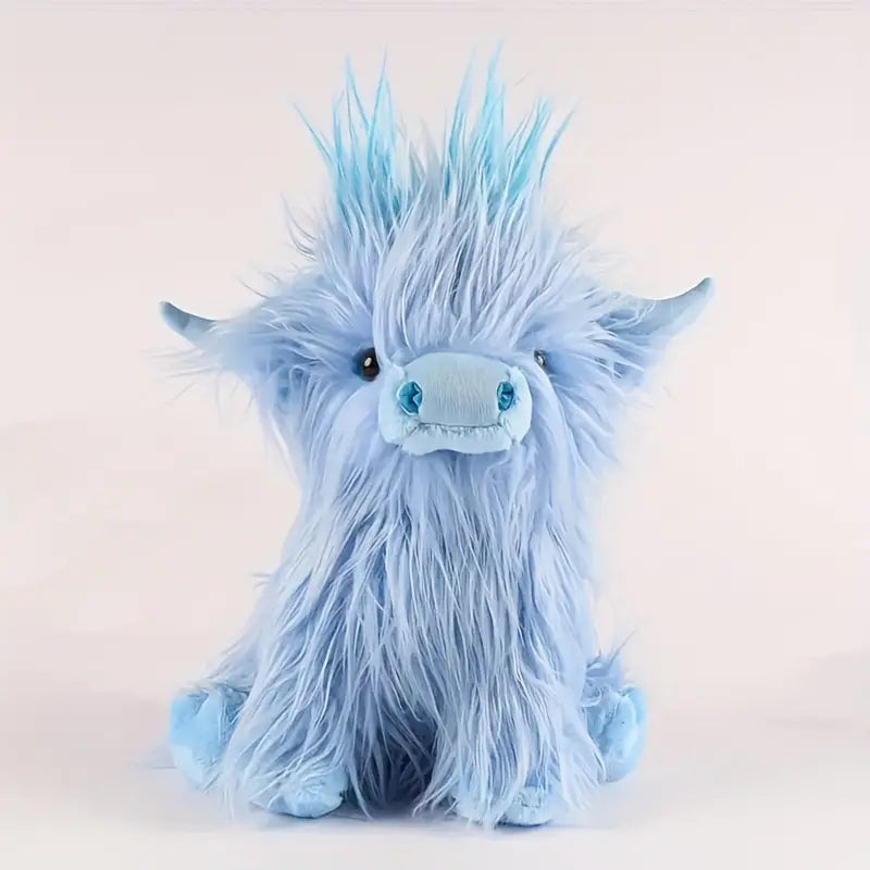 Plush Toy Highland Cow Stuffed Animal Soft Cuddly Animal Pillow