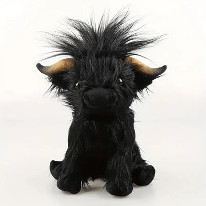 Plush Toy Highland Cow Stuffed Animal Soft Cuddly Animal Pillow