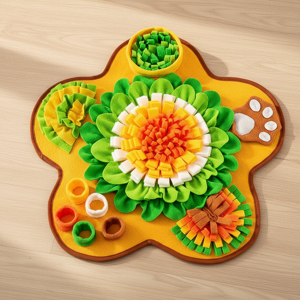 Pet Sniffing Mat Slow Feeder Interactive Scent Toy Dog Feeding