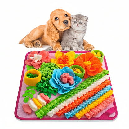 Sniff Seek Pet Mat Interactive Puzzle Dogs Cats Feeding Aid