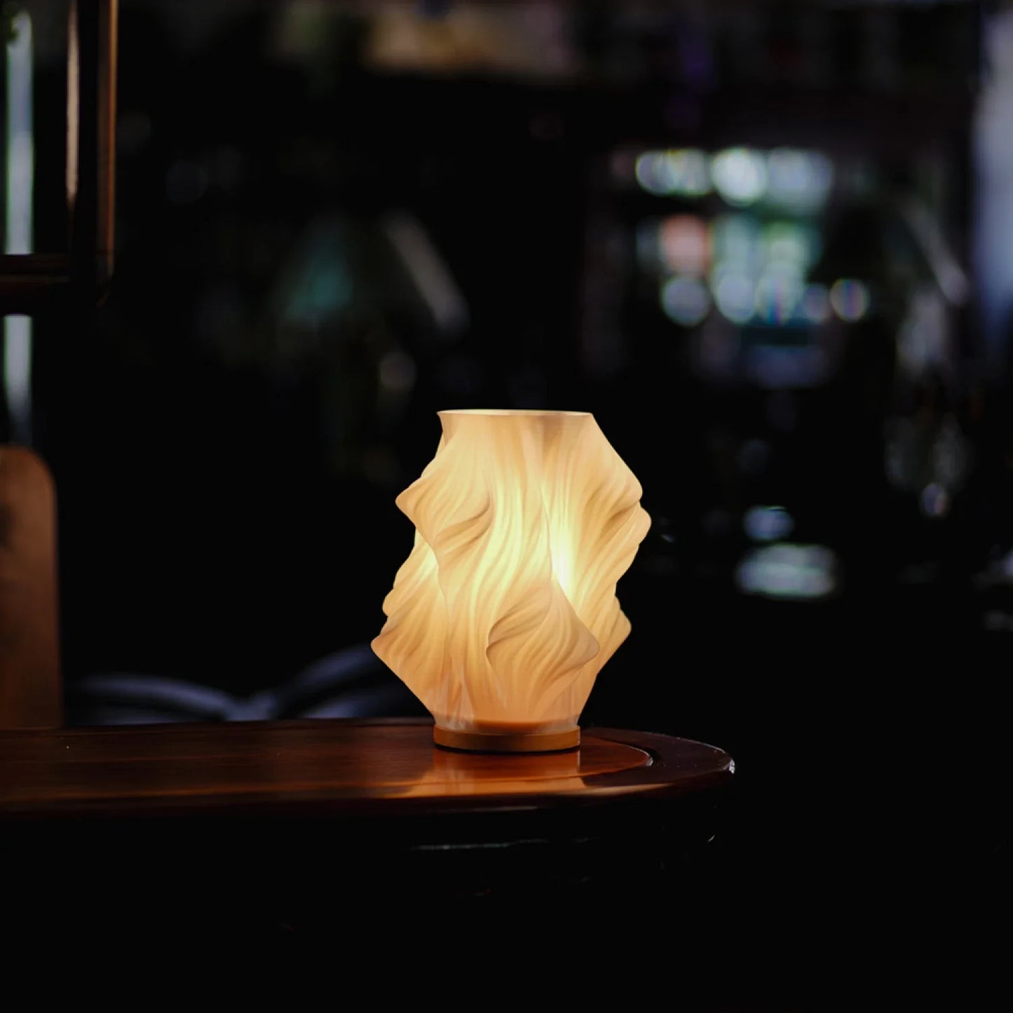 Pleated LED Table Lamp | Soft Sculptural Glow