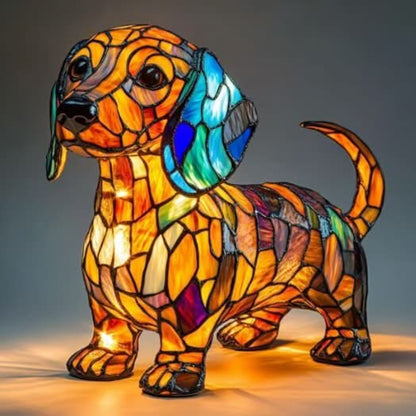 Art LED Night Lamp Dog Breeds Home Decoration