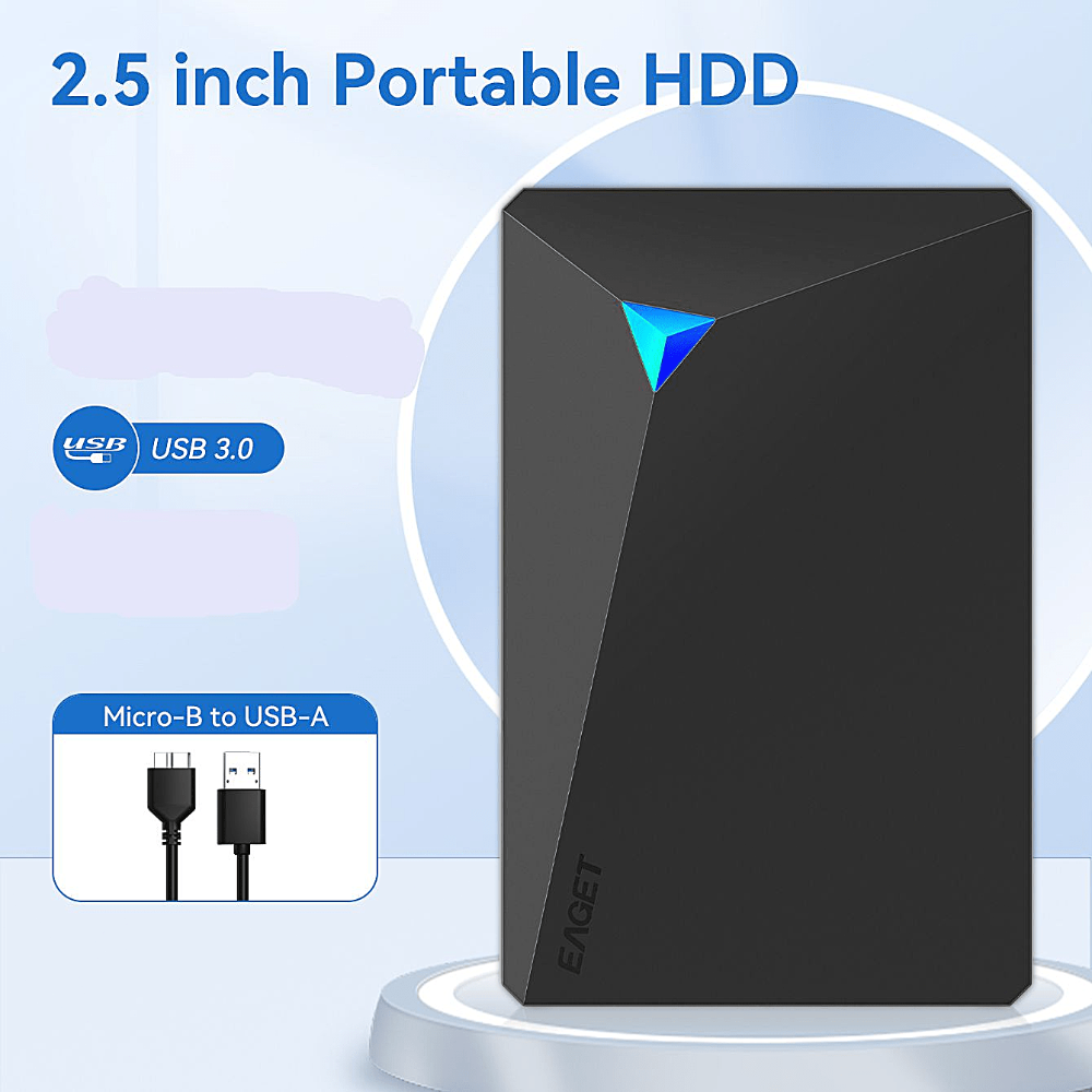 External Hard Drive Portable USB High Speed Data Storage Drive