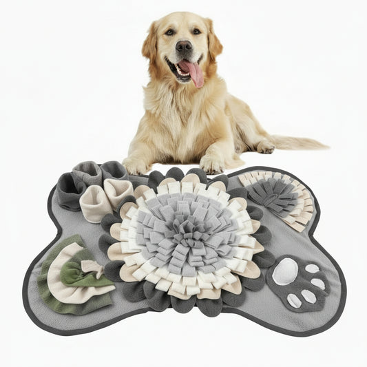 Bone Shaped Dog Snuffle Mat Interactive Slow Feeding Puzzle Mat Dogs