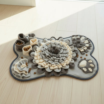 Bone Shaped Dog Snuffle Mat Interactive Slow Feeding Puzzle Mat Dogs