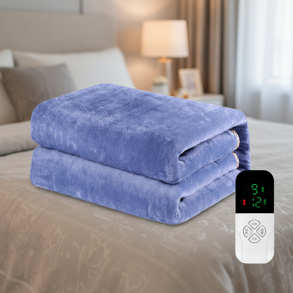 220V Electric Blanket Intelligent Switch Heated Flannel