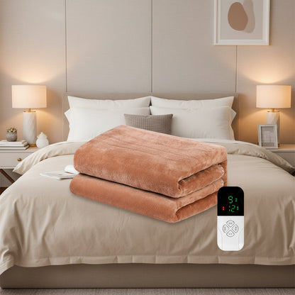 220V Electric Blanket Intelligent Switch Heated Flannel