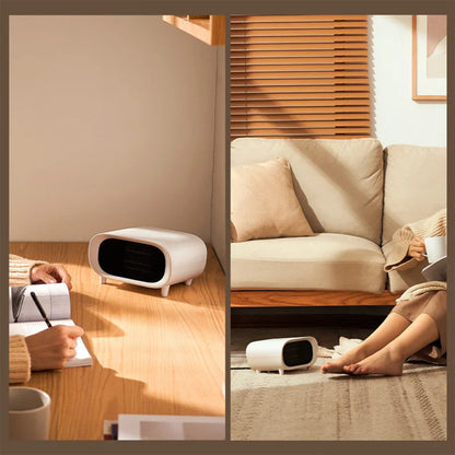 Electric Mini Fan Heater Portable PTC Desk Heater