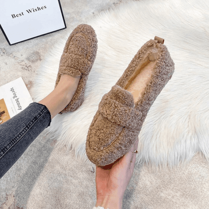 Slippers Winter House Shoes Plush Lined Non Slip Indoor