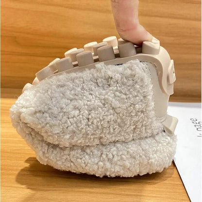Slippers Winter House Shoes Plush Lined Non Slip Indoor