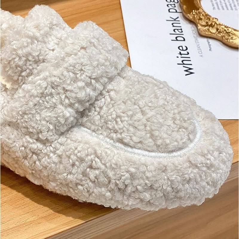 Slippers Winter House Shoes Plush Lined Non Slip Indoor