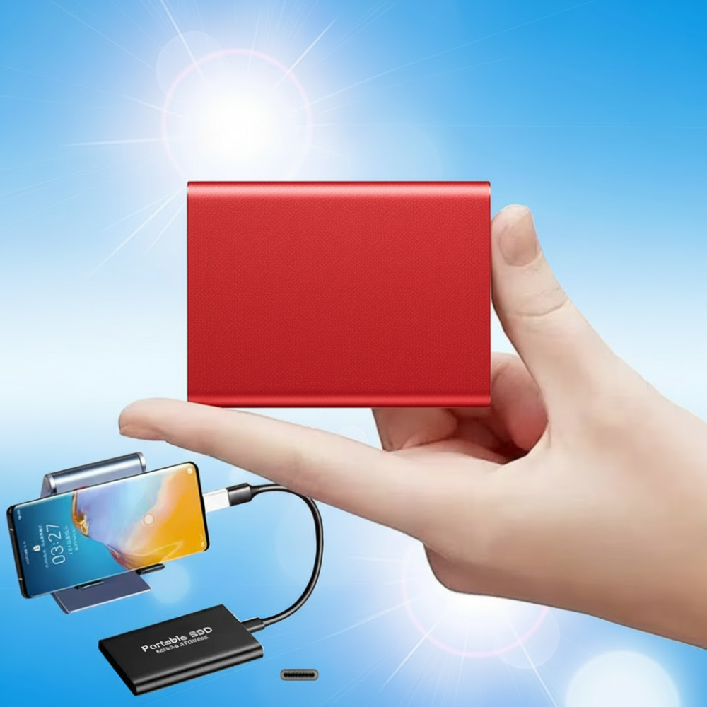 External Solid State Drive Portable USB 3.0 Metal SSD Storage
