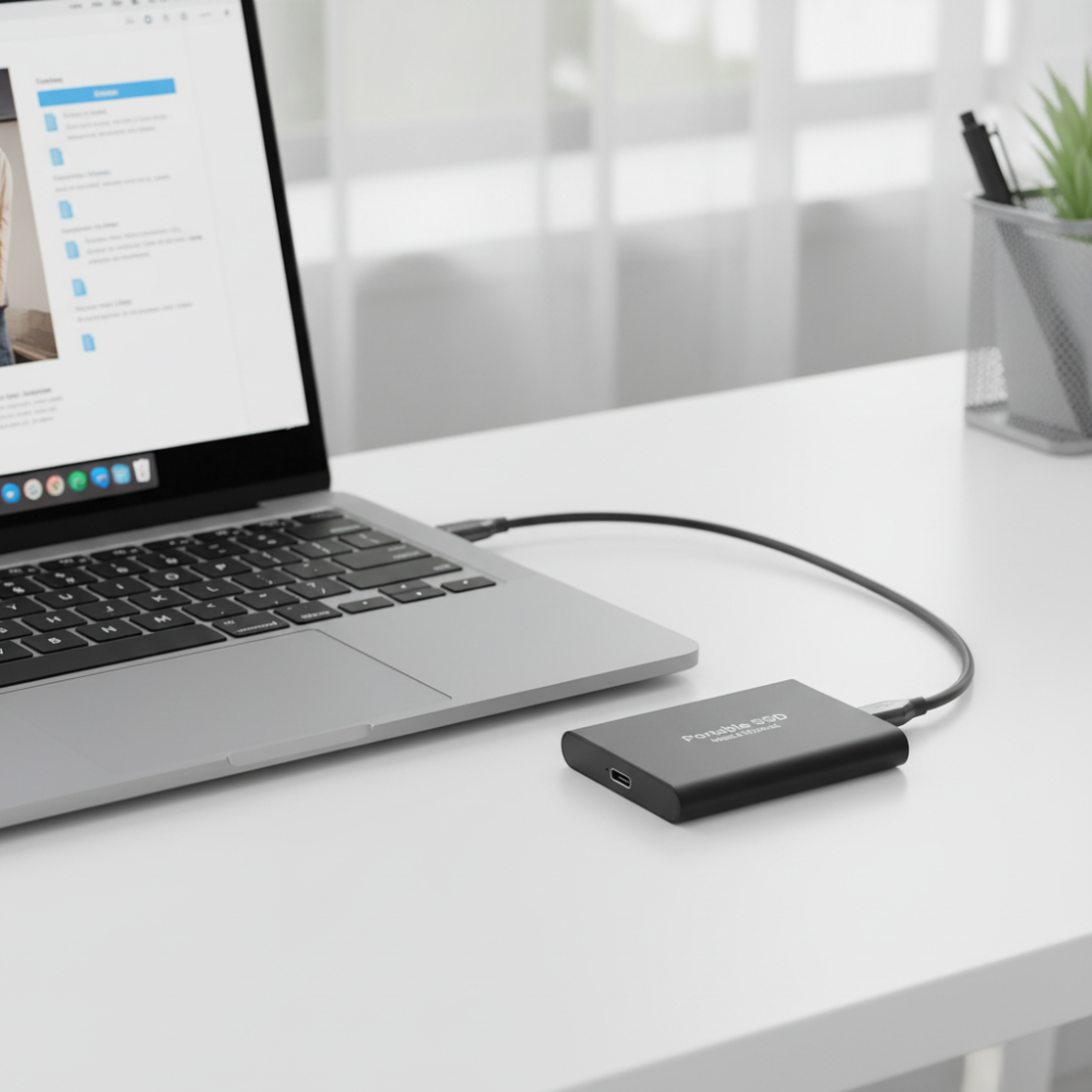 External Solid State Drive Portable USB 3.0 Metal SSD Storage