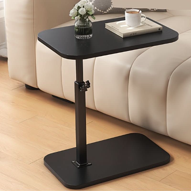 Side Table Adjustable Wood Metal Sofa Bed End Table
