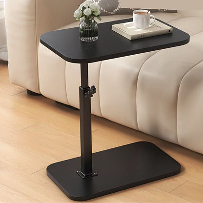 Side Table Adjustable Wood Metal Sofa Bed End Table