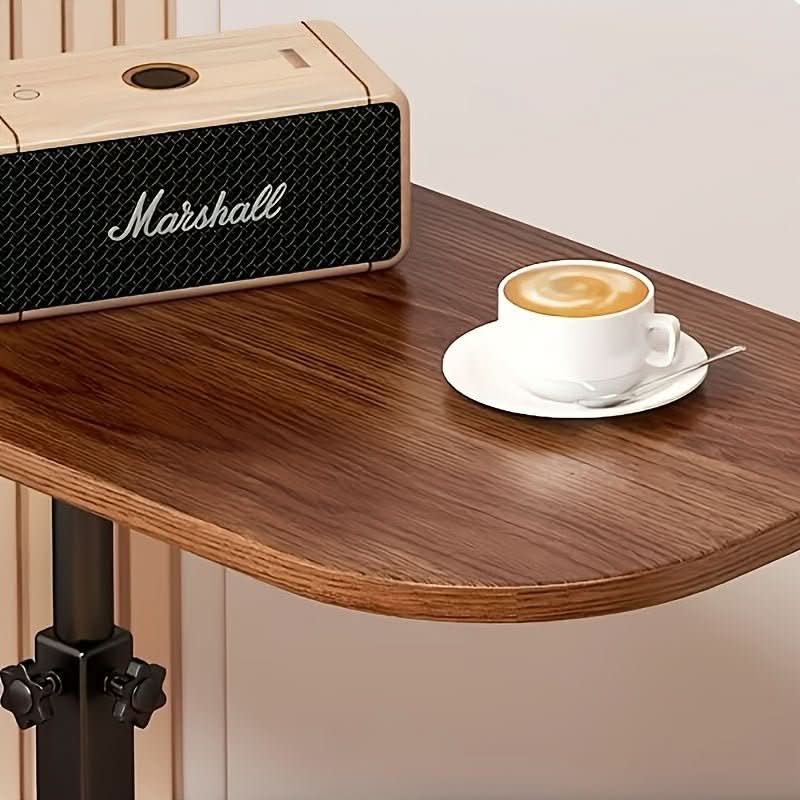 Side Table Adjustable Wood Metal Sofa Bed End Table