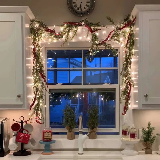 Lighted garland | Warm white fairy lights