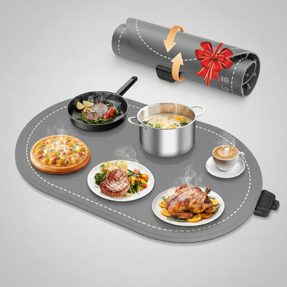 Warming Mat Food Adjustable Temperature Timer Fast Heating