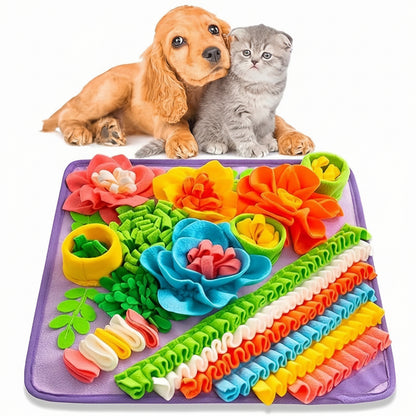 Sniff Seek Pet Mat Interactive Puzzle Dogs Cats Feeding Aid