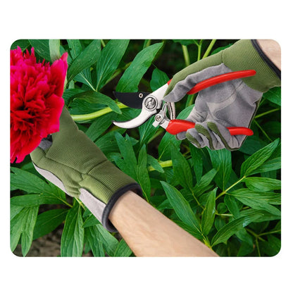 Gardening Gloves Thorn Proof Leather Work Gloves for Rose Pruning