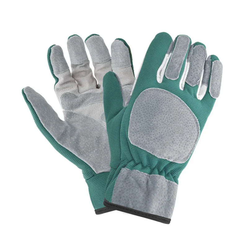 Gardening Gloves Thorn Proof Leather Work Gloves for Rose Pruning