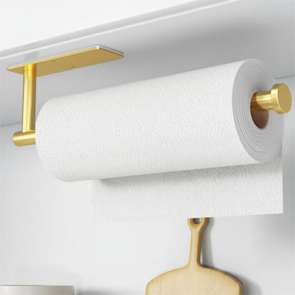 Paper Towel Holder Wall Mounted Rack Self Adhesive Drill