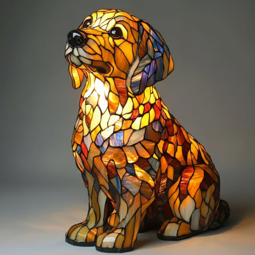Art LED Night Lamp Dog Breeds Home Decoration