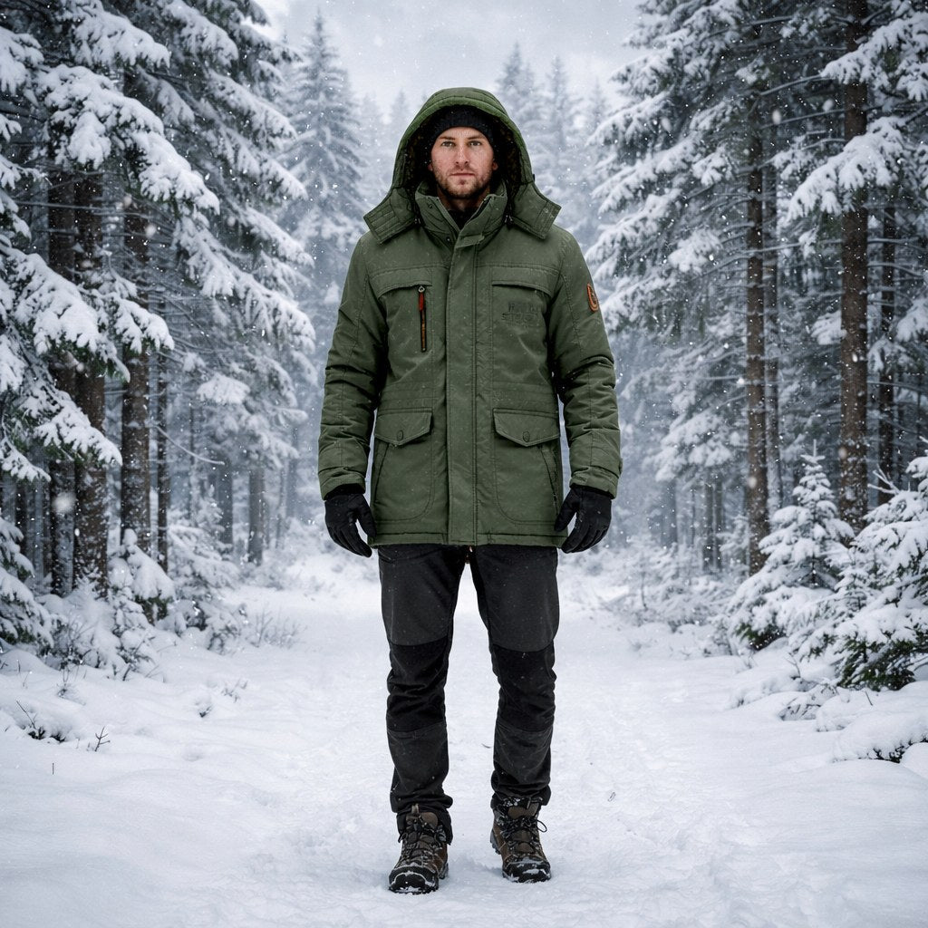 Quilted Parka Warm Versatile Jacket Cold Days