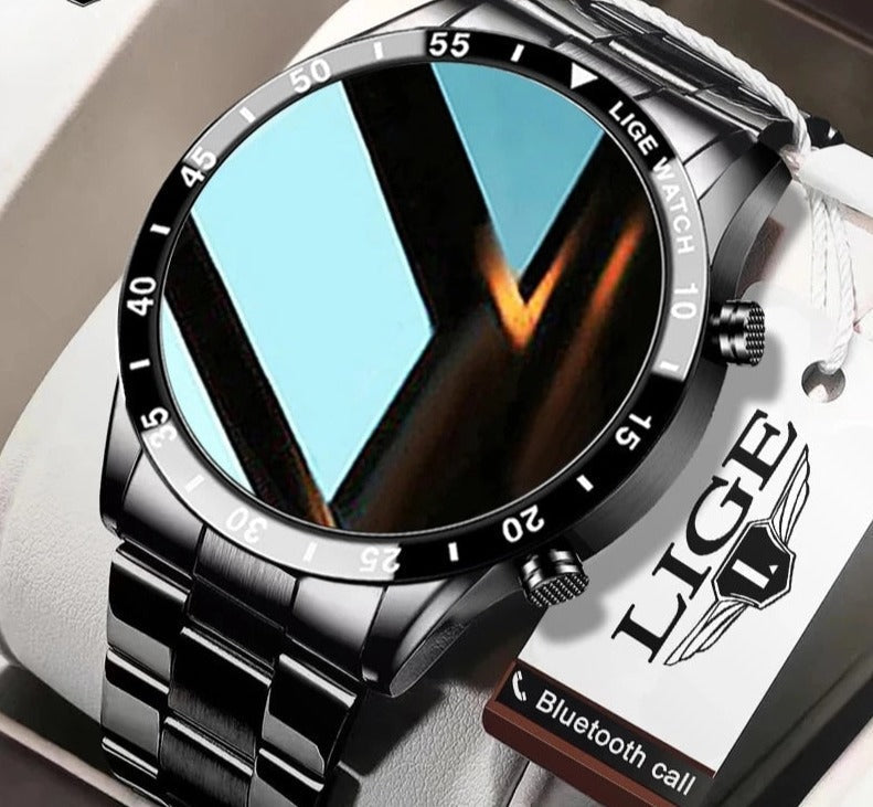 Smartwatch 4G with Metal Band Touchscreen for Calls and Fitness